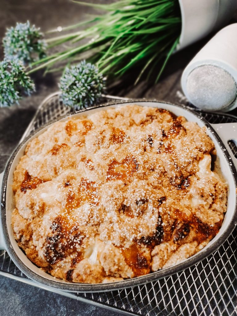 Apfelcrumble Air Fryer Softe Buttermilch-Brötchen